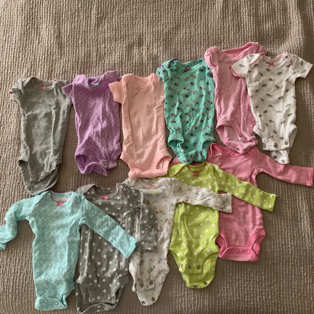 11 Preemie Onsies Carter's Simple Joys